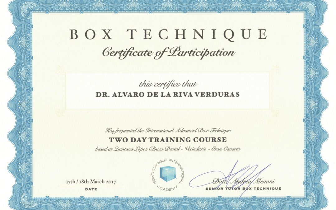 certificado box technique