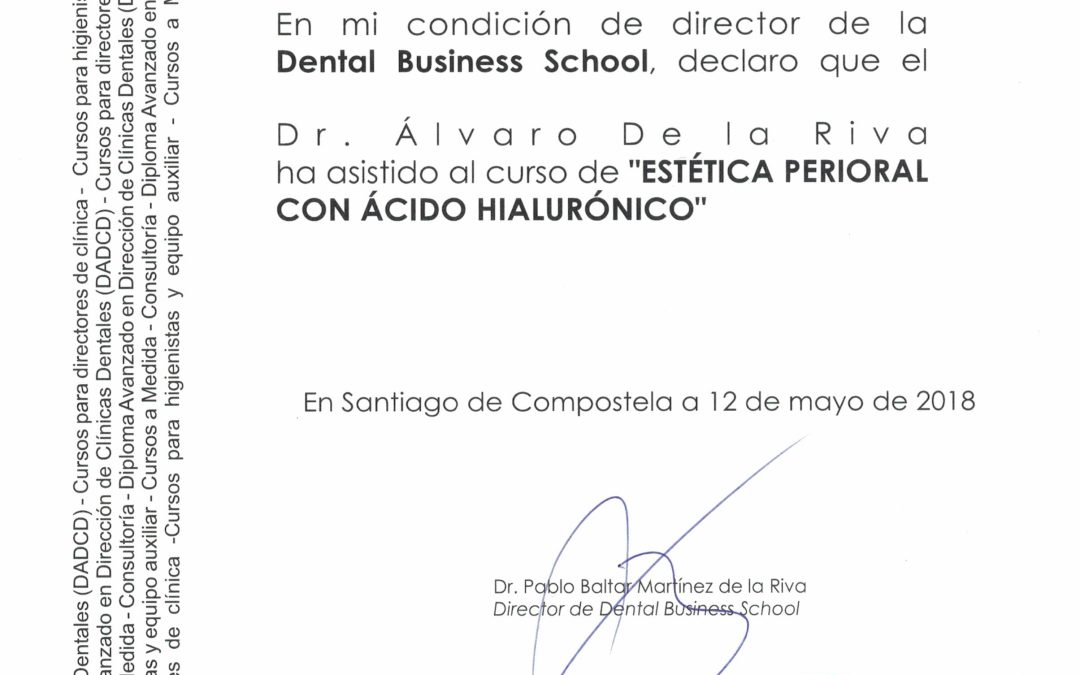 Diploma Ác. Hialurónico